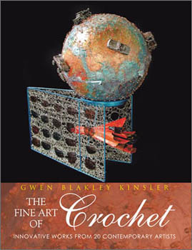 Bonnie Meltzer Book cover with crocheted sculpture